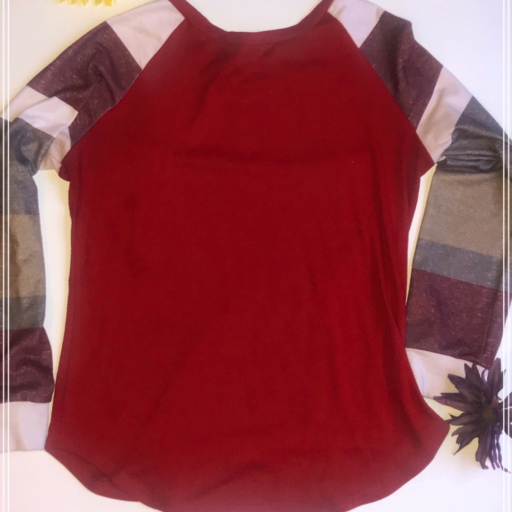 MADEWELL RED LONG SLEEVE